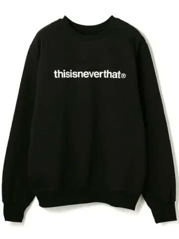 thisisneverthat 네버댓 맨투맨 블랙 L 트레이닝복