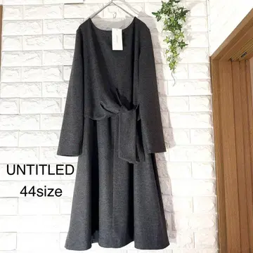 새상품 UNTITLED 롱 원피스 44 사이즈 언타이틀 빅 사이즈