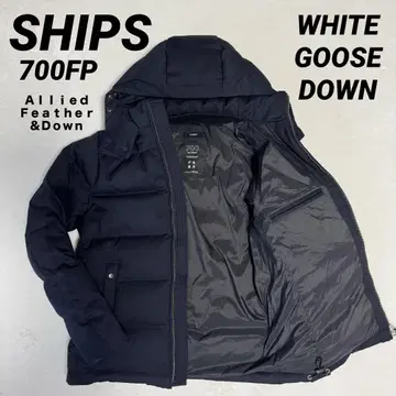 정가 8만 미사용 SHIPS 고급 구스 다운 자켓 S M 네이비