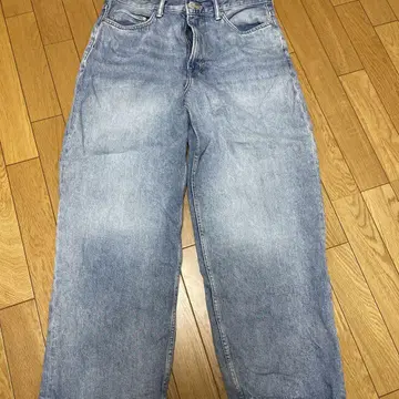 H&M 배기 데님 32/30 라이트 블루