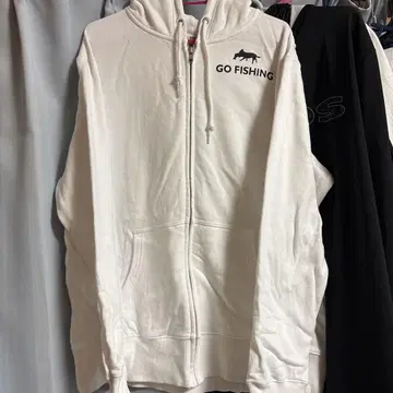 DRT GO FISHING 후드티 화이트