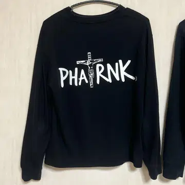 PHATRNK 블랙 긴팔 티셔츠