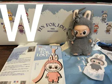 러브럽 LABUBU PIN FOR LOVE 봉제 인형 펜던트 W