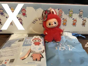LABUBU PIN FOR LOVE 봉제 인형 펜던트 X