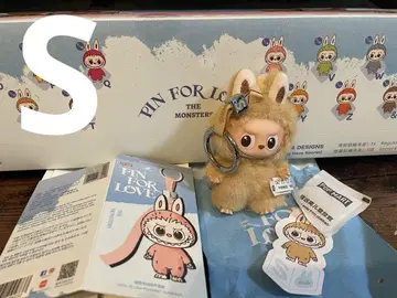 라부부 LABUBU PIN FOR LOVE 봉제 인형 펜던트 S