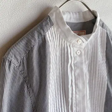 신존 마이 달타니안 더블 커프스 스트라이프 비브 요크 롱