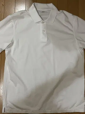 유니클로 UNIQLO 화이트 드라이 카노코 피케 셔츠 XL