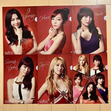 KARA 클리어 파일 사인 포함 12장 세트