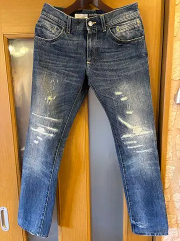 #새상품급 돌체앤가바나 데미지 가공 인디고 블루 청바지 #44