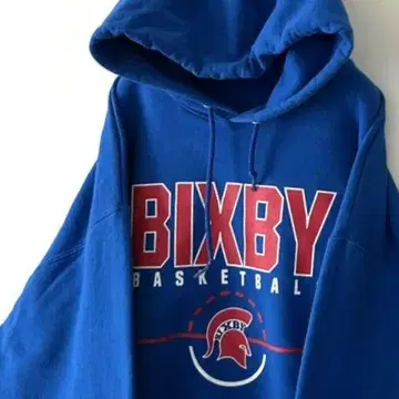 저지즈 BIXBY 농구 후드티 L 블루 파랑 구제 의류