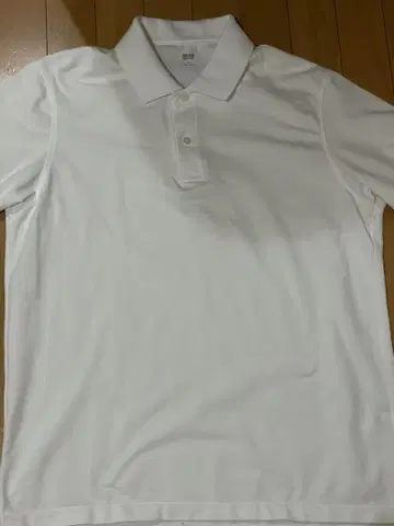유니클로 XL 드라이 카노코 피케 셔츠 화이트