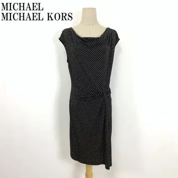 LA7205 마이클코어스 올 패턴 슬리브리스 원피스 브라운 S