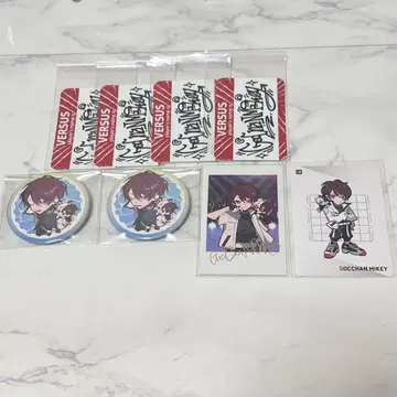 CR 겡짱 마이키 폴라로이드풍 카드 캔뱃지 스티커 묶음 판매