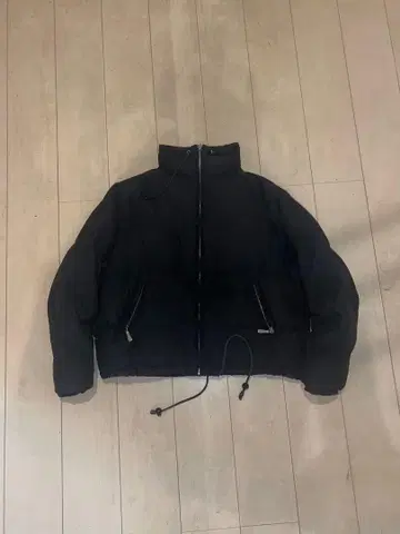 90s Eddie Bauer 블랙 다운 자켓 짧은 기장