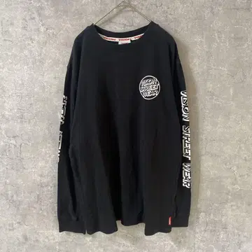 VISINO STREET WEAR 롱T 라인 로고 스케이터 M 사이즈