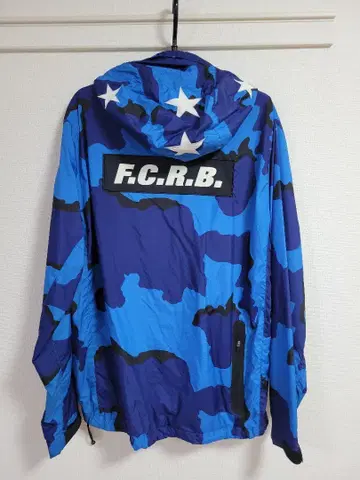 F.C.R.B. 블루 카모플라쥬 나일론 자켓 L