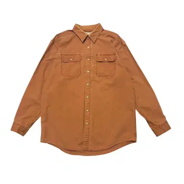 L.L.Bean 코튼 긴팔 셔츠 L-TALL 오렌지 계열