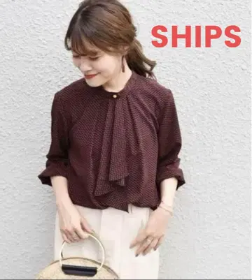 SHIPS 쉽스 보타이 블라우스
