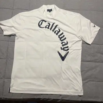 Callaway 화이트 피케 셔츠 L 사이즈