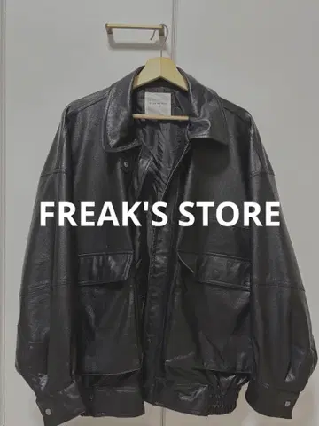 FREAK'S STORE 블랙 가죽 자켓 F 사이즈