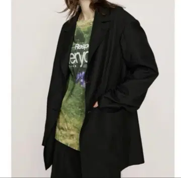SLY 스라이 테일러드 자켓 블랙 오버 사이즈 셋업