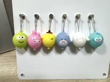 산리오 캐릭터즈 푸니푸니 벌룬 키체인 전 6종 세트
