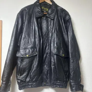 Leather & Soul 천연 가죽 블랙 자켓 XL