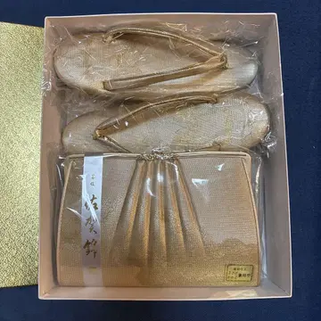 사가니시 일본 정통의상 소품 골드 백 조리 세트