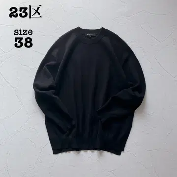 새상품급 23구 풀오버 크루넥 니트 블랙