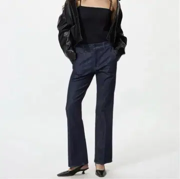 UNIQLO 슬림 플레어 트라우저 진즈 M 사이즈