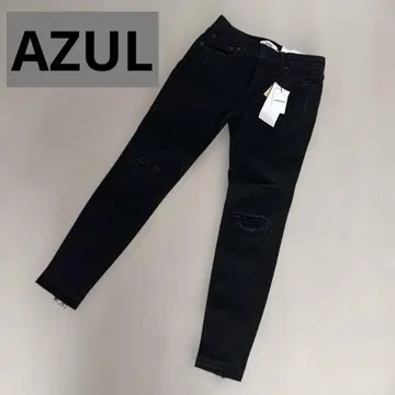 AZUL 블랙 스키니진 데미지 가공 택 포함 새상품