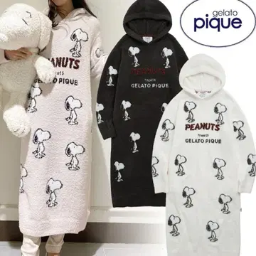 gelato pique SNOOPY 스누피 총무늬 자카드 니트 원피스