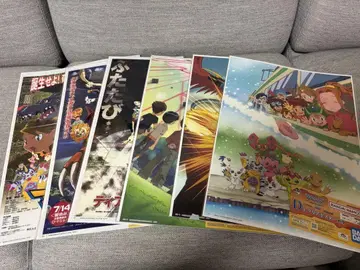 디지몬 제일복권 D상 클리어 포스터 컴플리트 세트