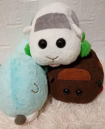 모루카 시로모 테디 봉제 인형 보노보노 봉제 인형 묶음 판매 미사용품