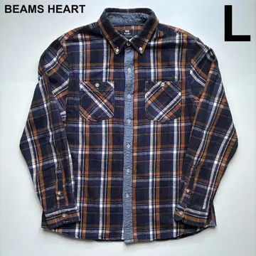 빔즈 코튼 셔츠 L 사이즈 BEAMS HEART