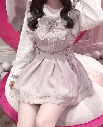 LIZLISA 백 카슈쿨 셋업 그레이
