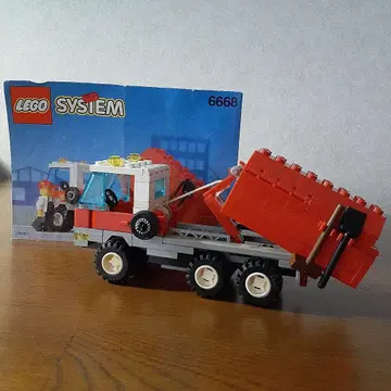 LEGO 6668 올드 레고 시티 시리즈 청소 트럭