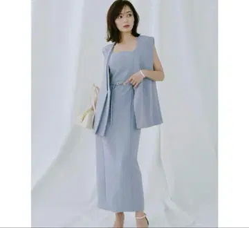 [ 새상품 ] 아뉴앙스, 더블 프론트 베스트 원피스