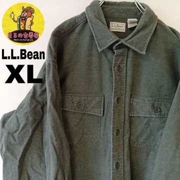 USA 구제 의류 L.L.Bean 헤비 플란넬 셔츠 XL 그린