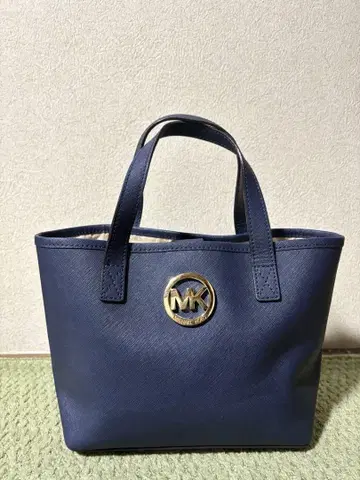 MICHAEL KORS 네이비 토트백