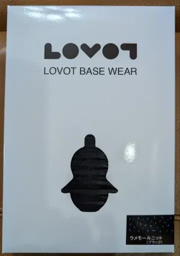 [새상품] LOVOT 베이스웨어 라메 니트(블랙) 라보