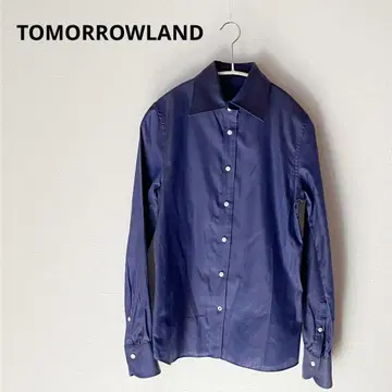 TOMORROWLAND 미실루엣 긴팔 셔츠 블루 파랑 네이비