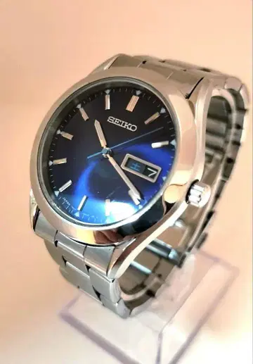 SEIKO 쿼츠 손목시계 파랑 다이얼 세이코 7N43-9080