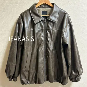 JEANASIS 빈티지 가죽 블루종