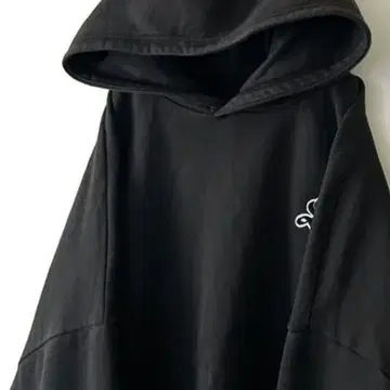 SC 자수 맨투맨 후드티 블랙 블랙 구제 의류