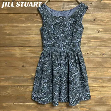 [ 질스튜어트 ] JILL STUART 꽃무늬 자수 슬리브리스 원피스 S