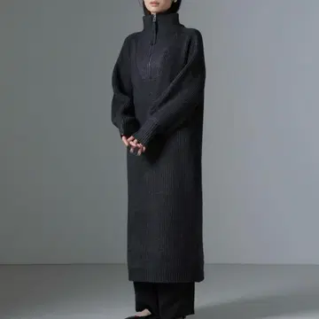 나노 유니버스 / 하프 지퍼 니트 원피스