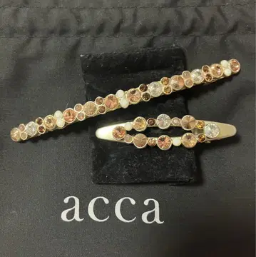 acca 아카 베리 세트 롱 머리핀 아몬드 클립