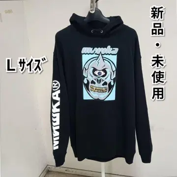 새상품 미사용 MISHKA (미시카) 맨투맨 후드티 블랙