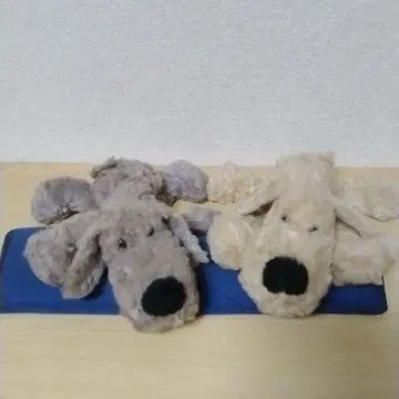 레트로 COMO&RAY 강아지 루크 봉제 인형 2개 세트 레트로 레어